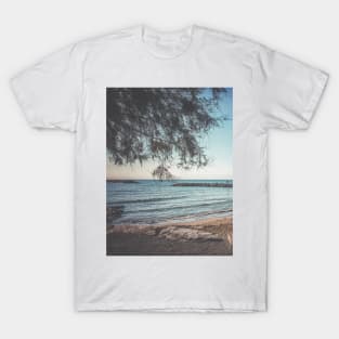 Summer Beach Sea Horizon Relax Yoga Meditation T-Shirt